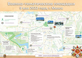 Военно-тематические площадки 9 мая 2022 года, город Минск