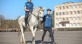 В строю — кавалеристы