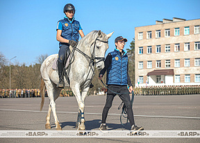 В строю — кавалеристы