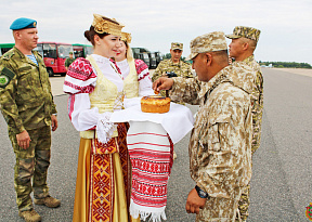 Тёплый приём на белорусской земле